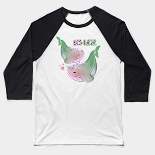 Big Whale Love Baseball T-Shirt